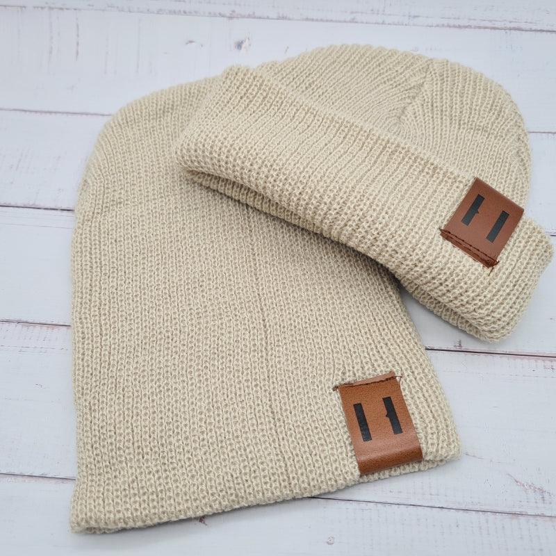 Bonnet beige enfant