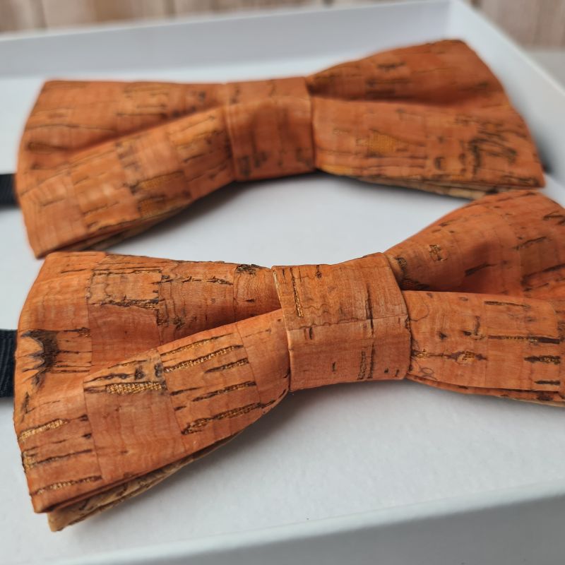 Noeud Papillon Liège Orange Père et fils