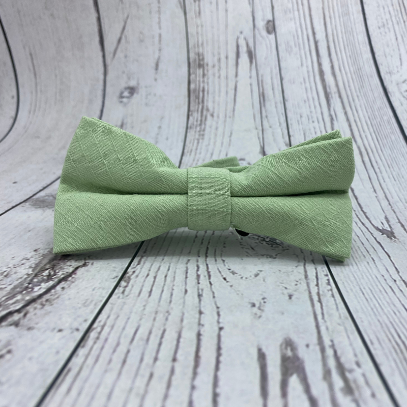 Noeud pap pour papa vert tilleul 100% coton