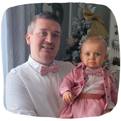 Noeud papillon père et fille