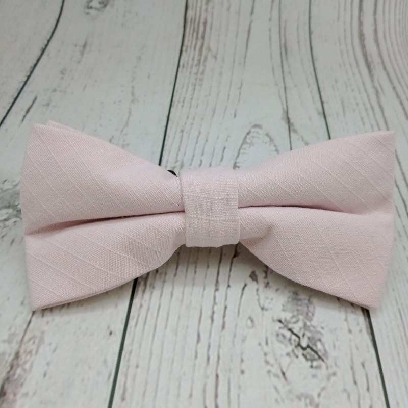 Nœud papillon rose pâle adulte