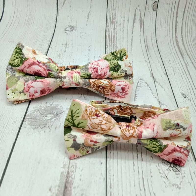 Nœuds papillon assortis liberty vintage