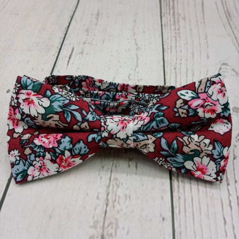 Nœud papillon violet liberty enfant