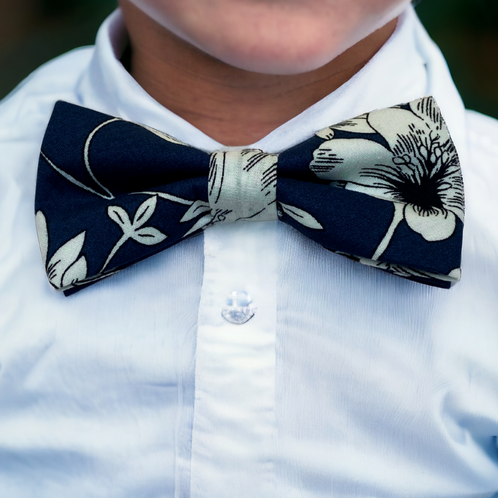 Pour enfant noeud pap en liberty bleu