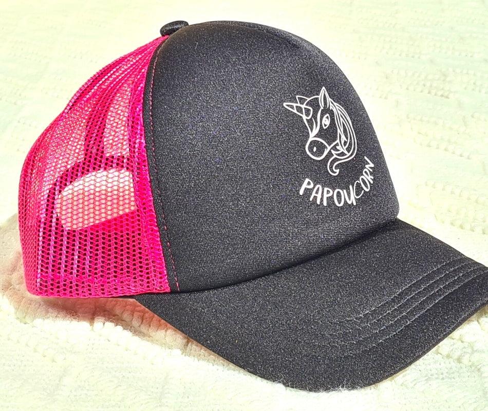 Casquette rose père et fille Kompapou