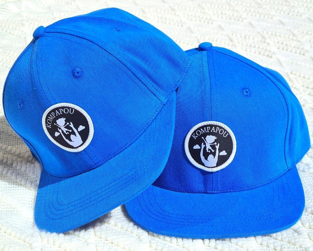 Duo de Casquettes bleues papa et fille ou papa et fils