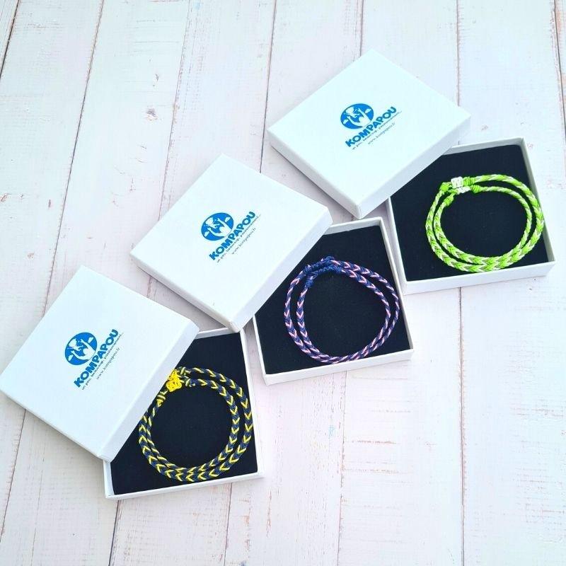 Duo de bracelets assortis papa et enfant - Kompapou