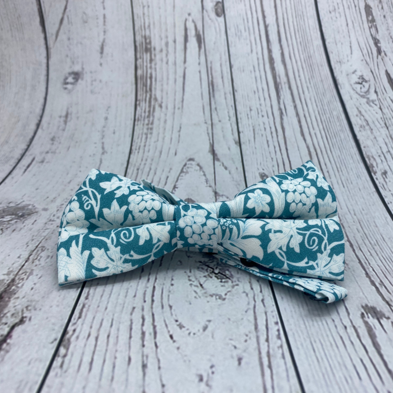 Noeud papillon pour père idéal pour cadeau liberty bleu turquoise