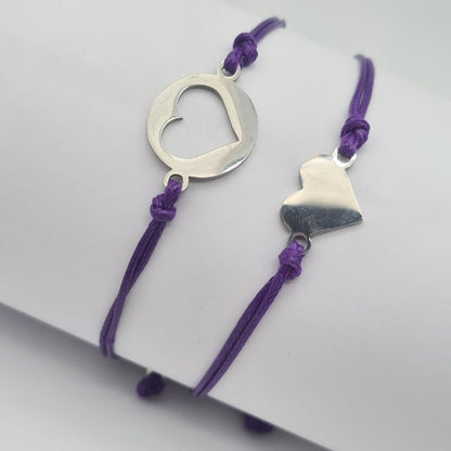 Bracelets assortis violet