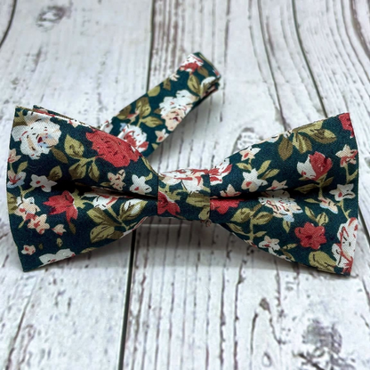 Nœud papillon Liberty vintage Eucalyptus enfant 